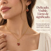 SET DEL SAGRADO CORAZÓN™ = Cadena + Aretes En Especial — El Corazón que Ama, Perdona y Acompaña