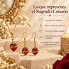 SET DEL SAGRADO CORAZÓN™ = Cadena + Aretes En Especial — El Corazón que Ama, Perdona y Acompaña