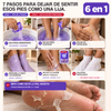 6 EN 1 - PIES COMO NUEVOS™: EL TRATAMIENTO PROFUNDO DE 2 FASES Y 7 PASOS QUE MERECES