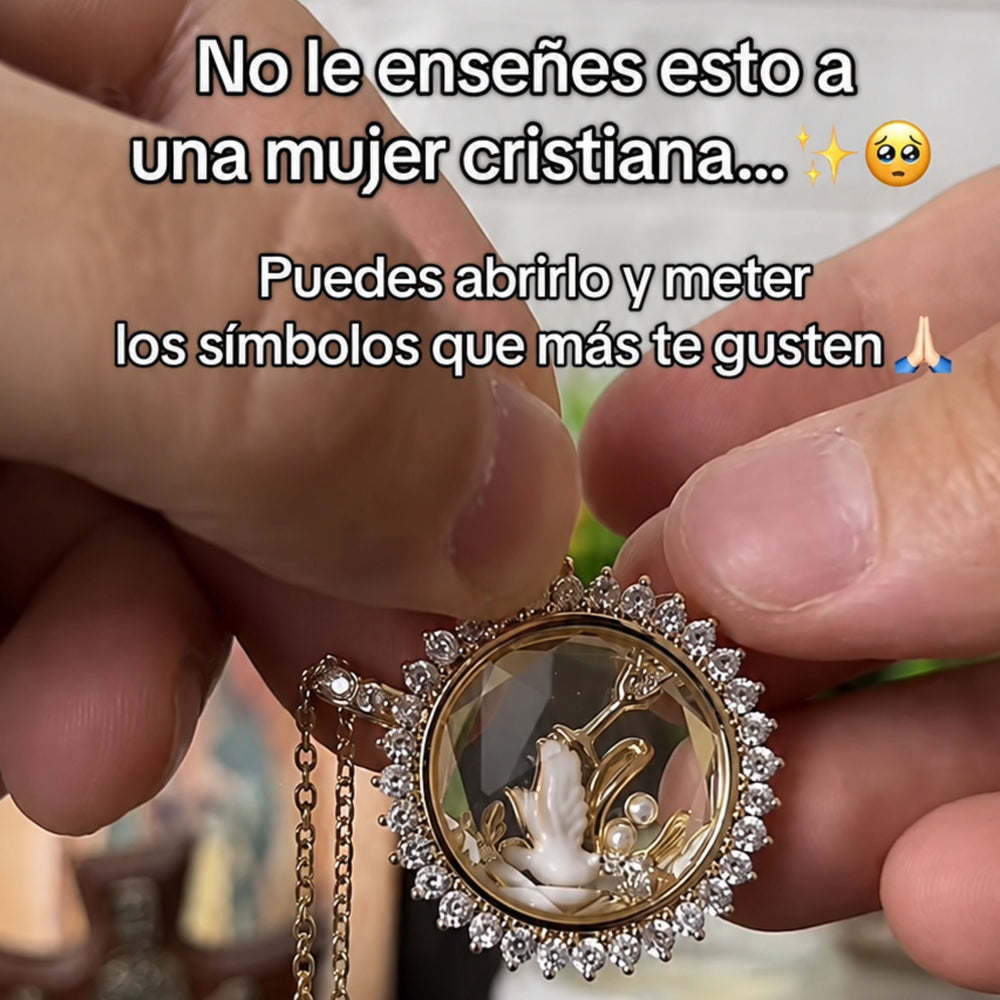 COLLAR CRISTIANO CON BAÑO DE 18K + 3 DIJES LLENOS DE SIGNIFICADO