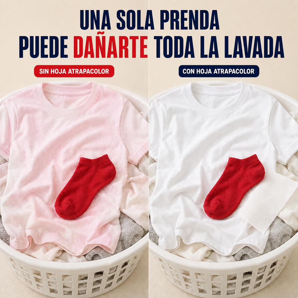 ¡TIRA TO JUNTO A LAVAR! — ECHA UNA HOJITA Y LAVA ROPA DE TODOS LOS COLORES JUNTA SIN MIEDO