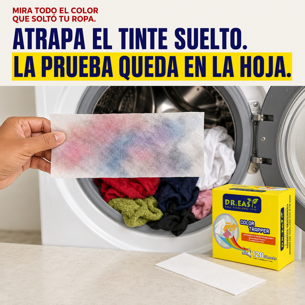 ¡TIRA TO JUNTO A LAVAR! — ECHA UNA HOJITA Y LAVA ROPA DE TODOS LOS COLORES JUNTA SIN MIEDO